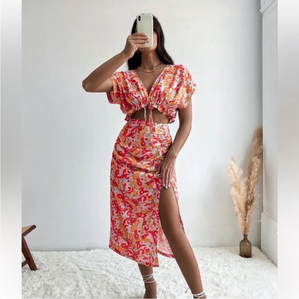 Matching Boho Skirt and top set